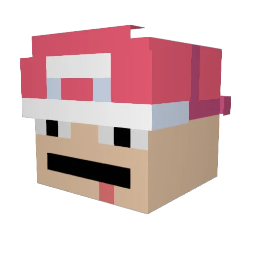 ZaaY_ Minecraft avatar head, 3D render