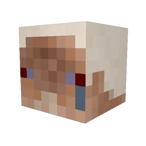 ZaaaTheMerchant Minecraft avatar head, 3D render