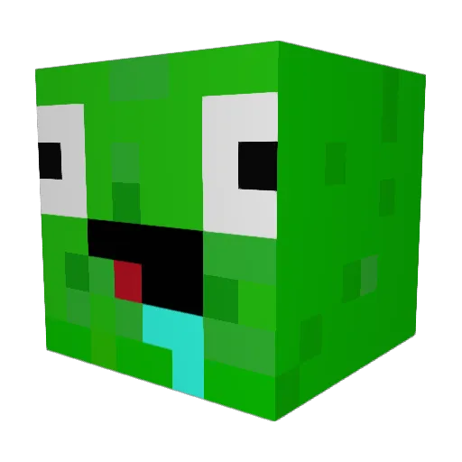 Zaaaman Minecraft avatar head, 3D render