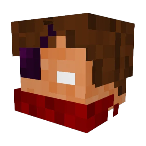 Zaacy09 Minecraft avatar head, 3D render