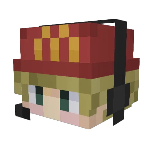 Zaadkanon Minecraft avatar head, 3D render