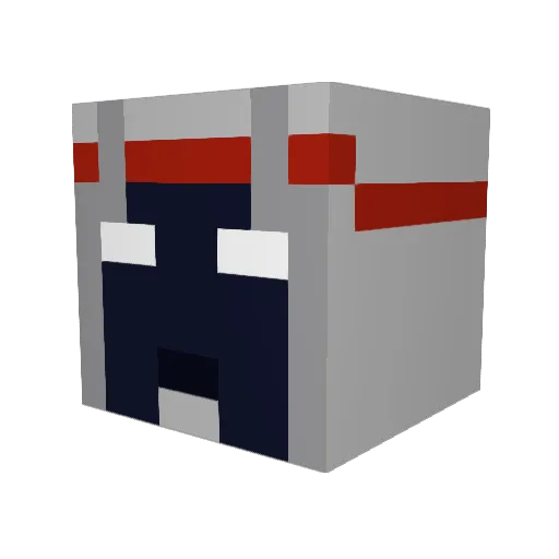 Zaaii Minecraft avatar head, 3D render