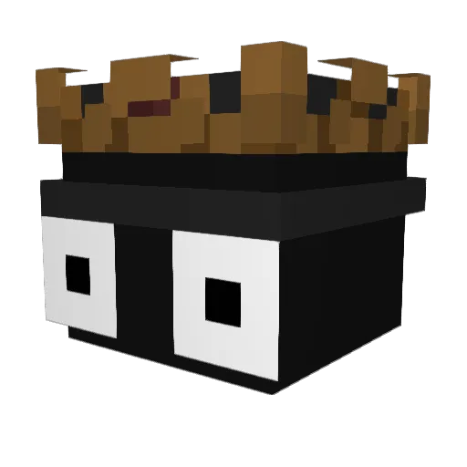 Zaakes Minecraft avatar head, 3D render