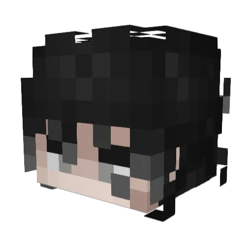 Zaamir Minecraft avatar head, 3D render