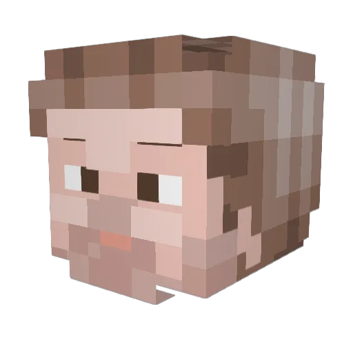 Zaar152 Minecraft avatar head, 3D render