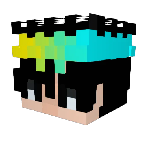 Zaask Minecraft avatar head, 3D render