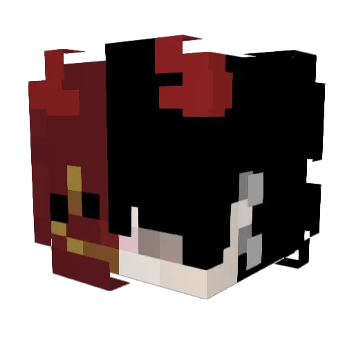Zaayk0 Minecraft avatar head, 3D render