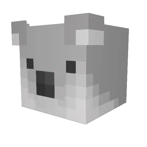 Zaaza63 Minecraft avatar head, 3D render