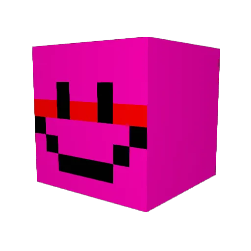 ZabSustituto Minecraft avatar head, 3D render