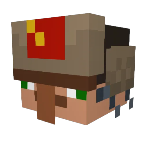 Zaba_kermit Minecraft avatar head, 3D render