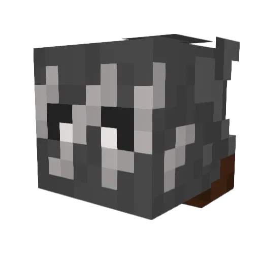 Zaballoon Minecraft avatar head, 3D render