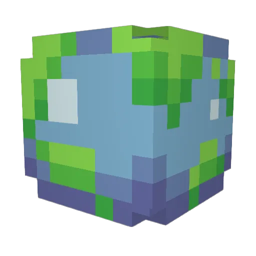 Zabaniyya Minecraft avatar head, 3D render
