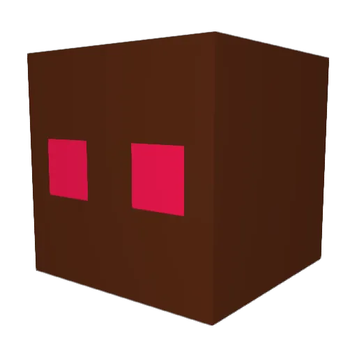 Zabdipr Minecraft avatar head, 3D render