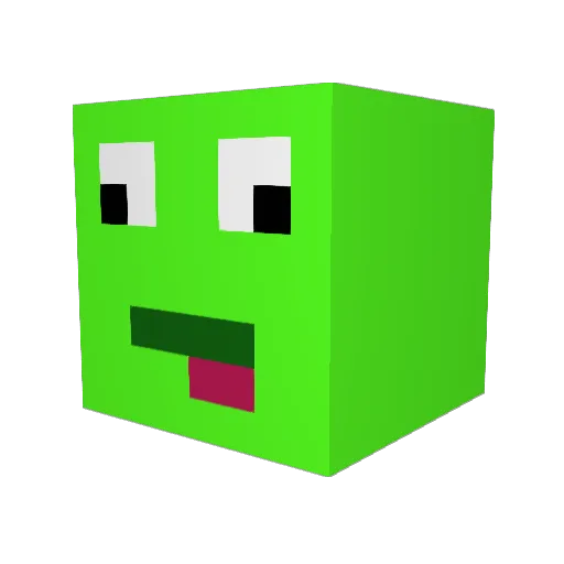 Zabec Minecraft avatar head, 3D render