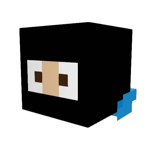 Zabiak3 Minecraft avatar head, 3D render
