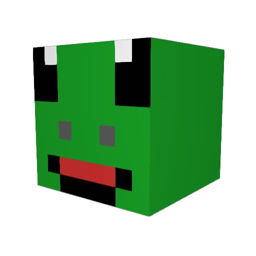 ZaboSlav Minecraft avatar head, 3D render