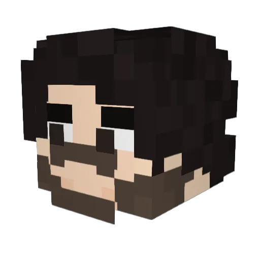 Zabonator1829 Minecraft avatar head, 3D render