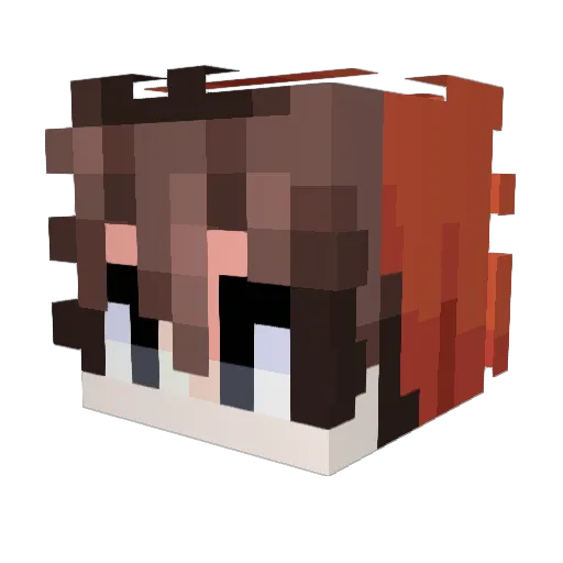 Zaboogie Minecraft avatar head, 3D render
