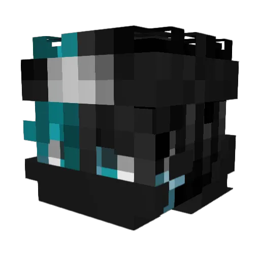 Zabrakeeper Minecraft avatar head, 3D render