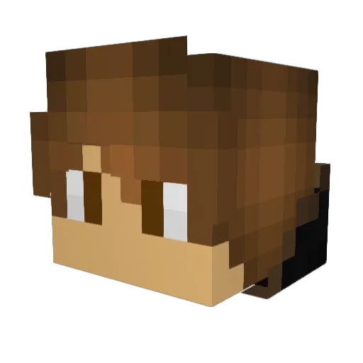 Zabraxas Minecraft avatar head, 3D render