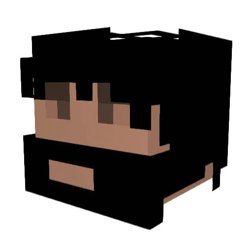Zabrinsky Minecraft avatar head, 3D render