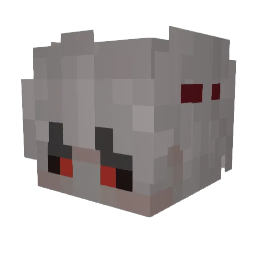 Zabuza Minecraft avatar head, 3D render