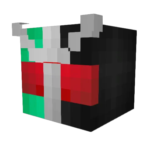 Zabzub Minecraft avatar head, 3D render