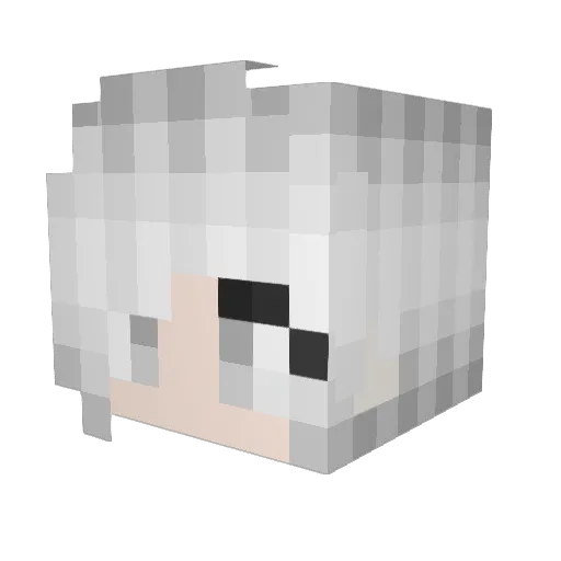 Zac0414 Minecraft avatar head, 3D render