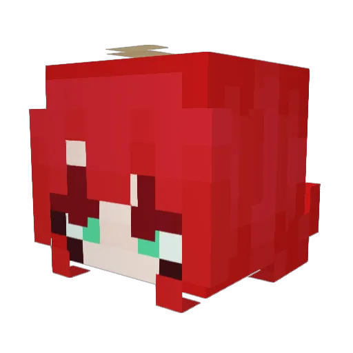 ZacDivine Minecraft avatar head, 3D render