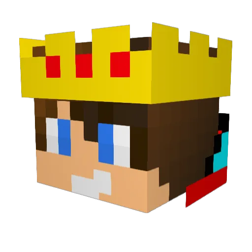 ZacManMorris Minecraft avatar head, 3D render