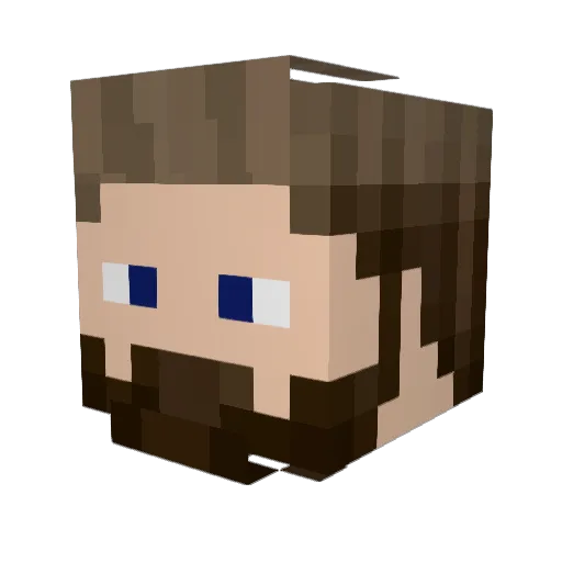 ZacThePip Minecraft avatar head, 3D render