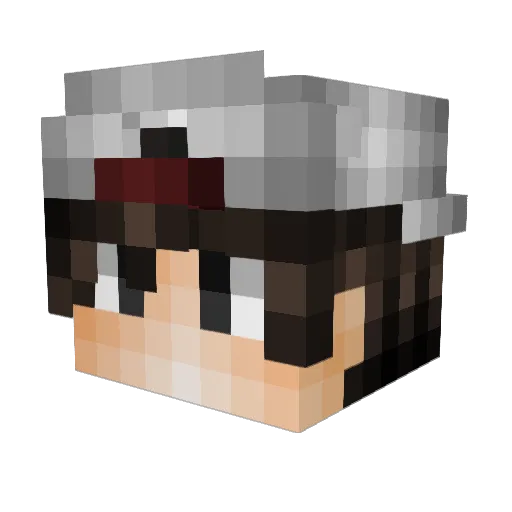 Zac_ Minecraft avatar head, 3D render