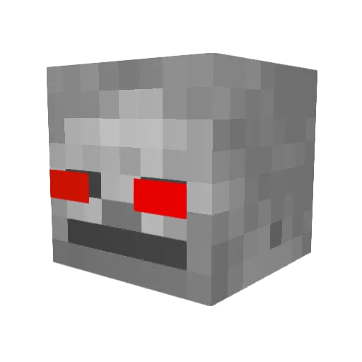 Zac_Peacock Minecraft avatar head, 3D render