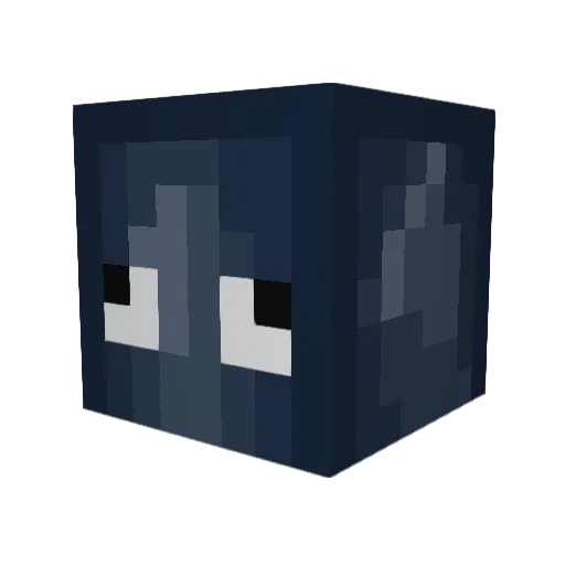 Zacaliam Minecraft avatar head, 3D render