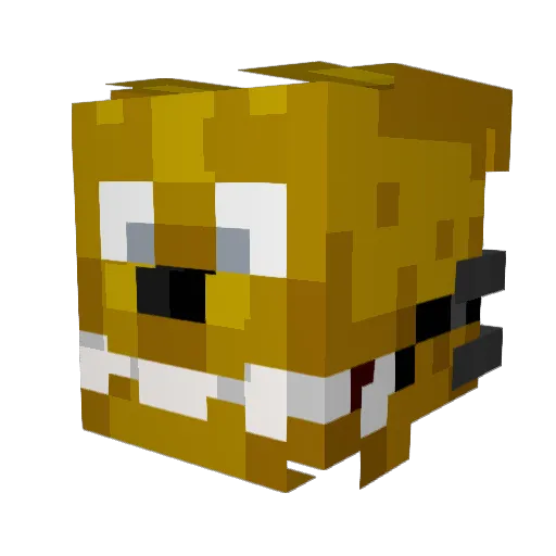 Zacatk178 Minecraft avatar head, 3D render