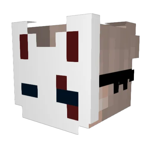 Zacattack131313 Minecraft avatar head, 3D render