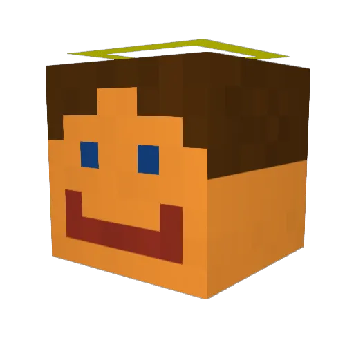 Zach123121 Minecraft avatar head, 3D render