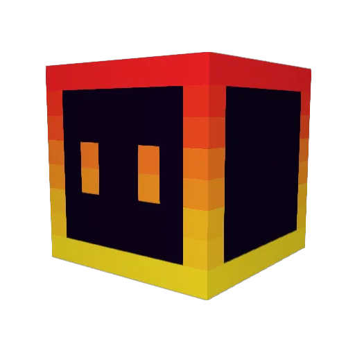 Zach3691 Minecraft avatar head, 3D render