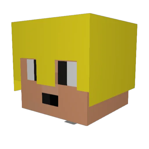 Zach6302001 Minecraft avatar head, 3D render