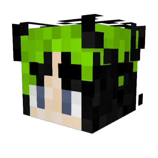 Zach990 Minecraft avatar head, 3D render