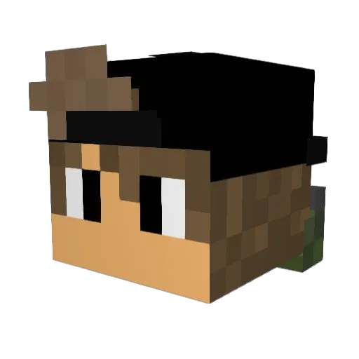 ZachAttack117 Minecraft avatar head, 3D render