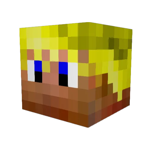 ZachAttack200 Minecraft avatar head, 3D render