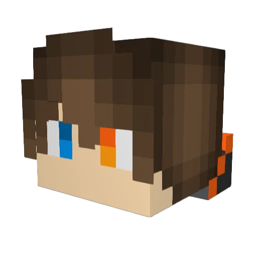 ZachAttack_1 Minecraft avatar head, 3D render
