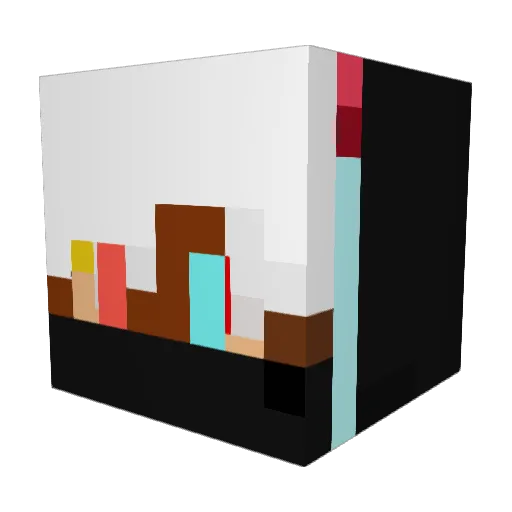 ZachBoi1 Minecraft avatar head, 3D render