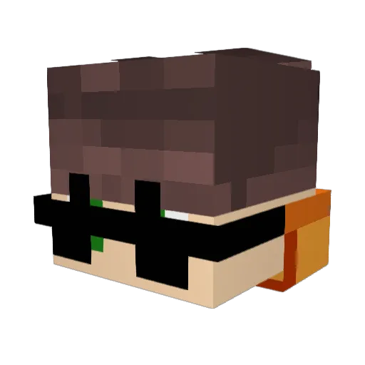 ZachCA Minecraft avatar head, 3D render