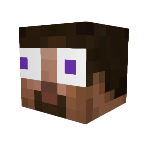 ZachIsBored Minecraft avatar head, 3D render