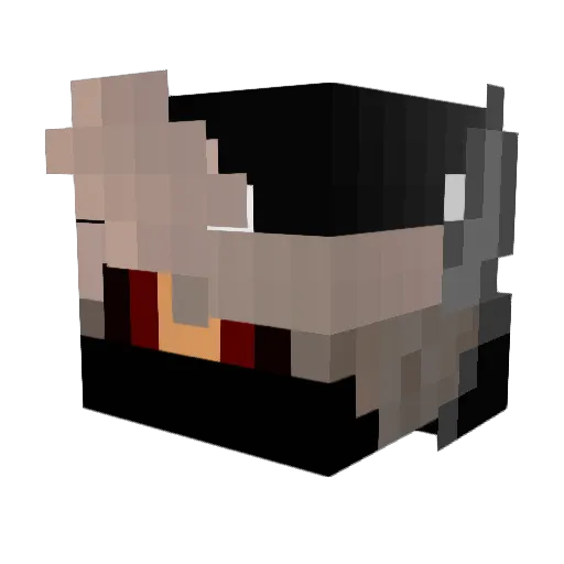 ZachJohn Minecraft avatar head, 3D render