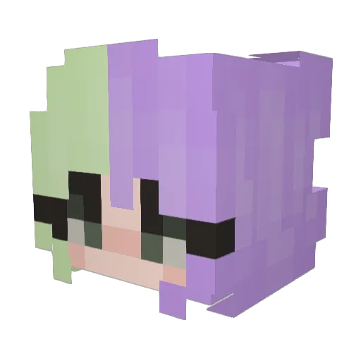 ZachKyew Minecraft avatar head, 3D render