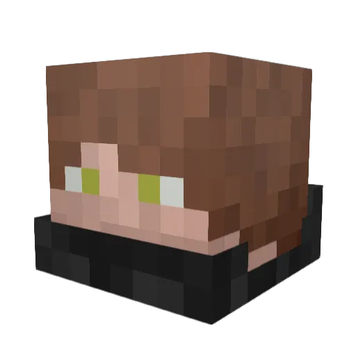 ZachTheGreat7 Minecraft avatar head, 3D render