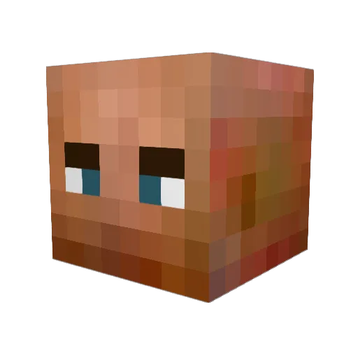 ZachWalker Minecraft avatar head, 3D render
